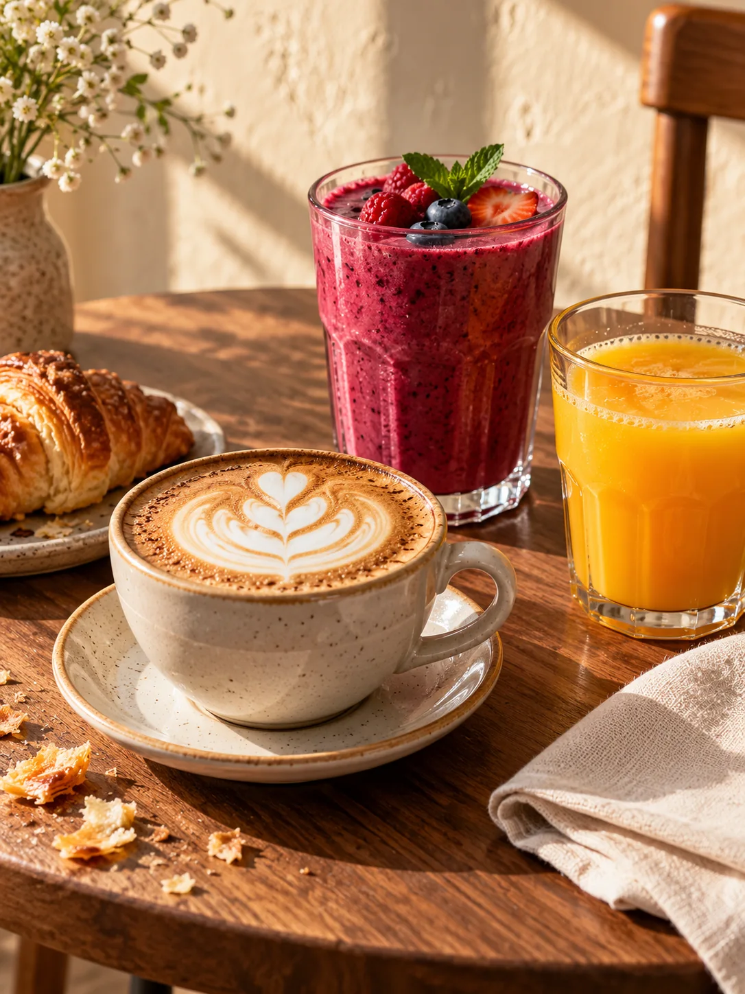 Café et boissons fruitées — visuel d’ambiance