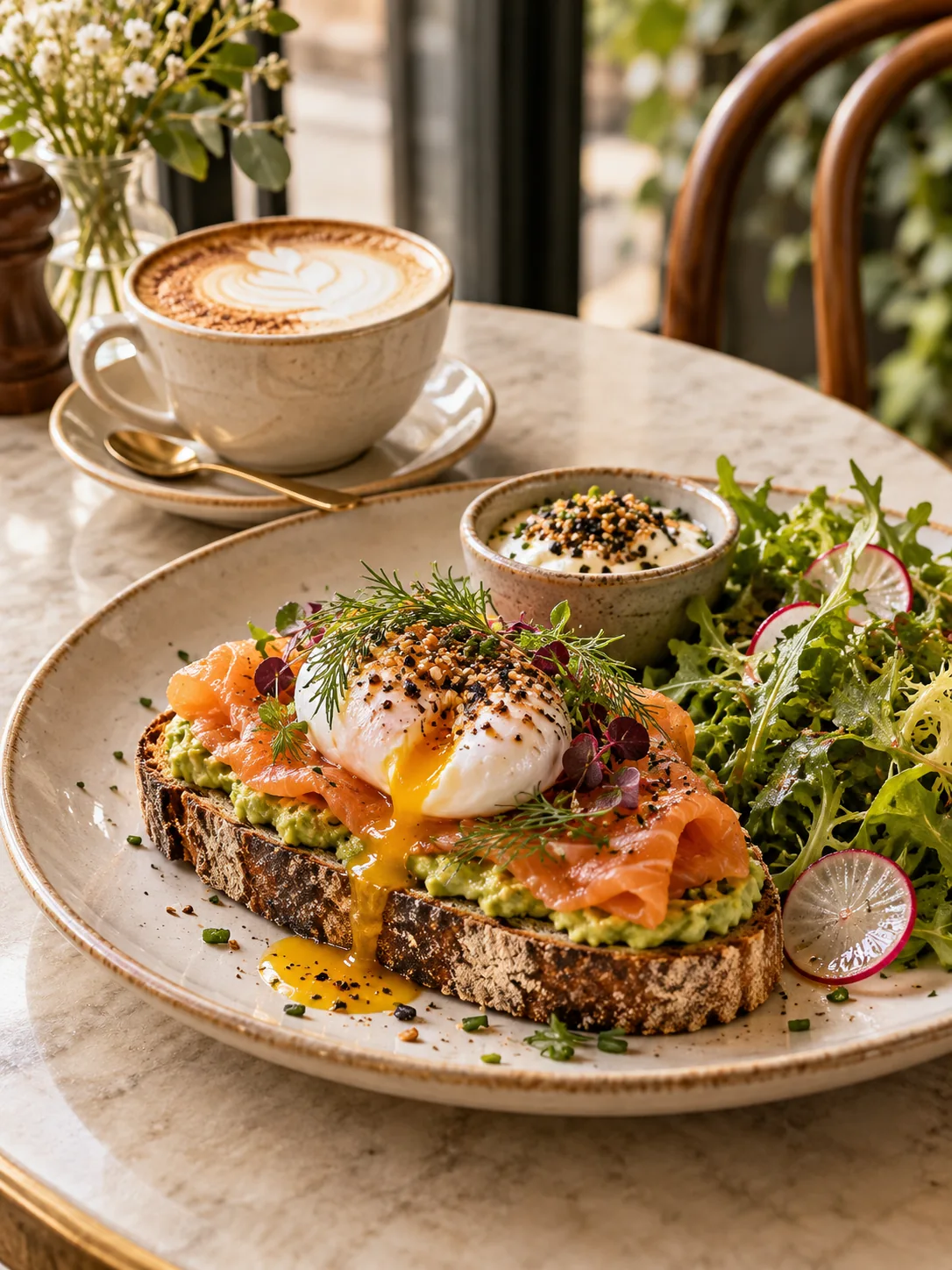 Toast salé à l’avocat et au saumon — visuel d’ambiance